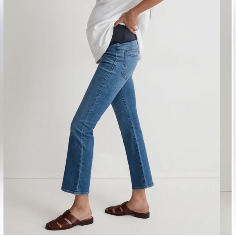 Madewell Women's Maternity Kick Out Crop Jeans